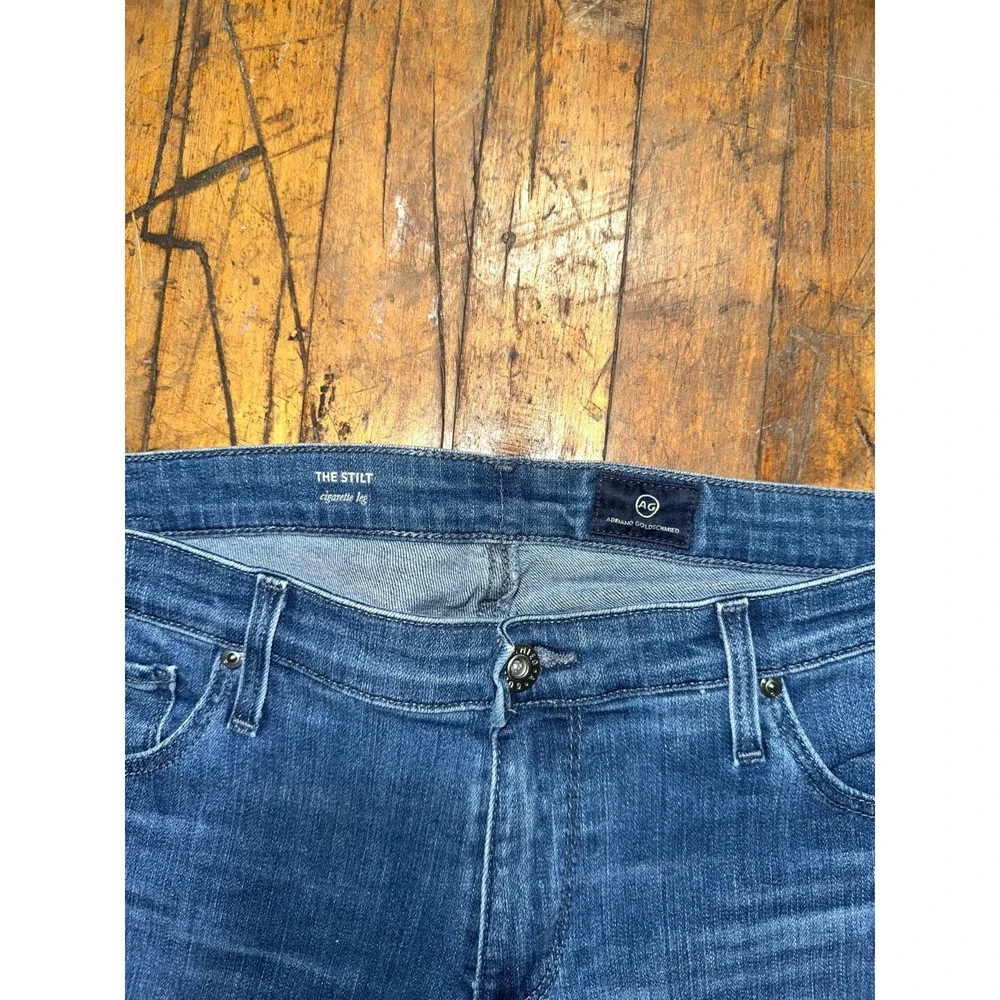 AG Adriano Goldschmied Jeans Men's 32R‎ Blue Denim Stilt Cigarette Leg Preppy